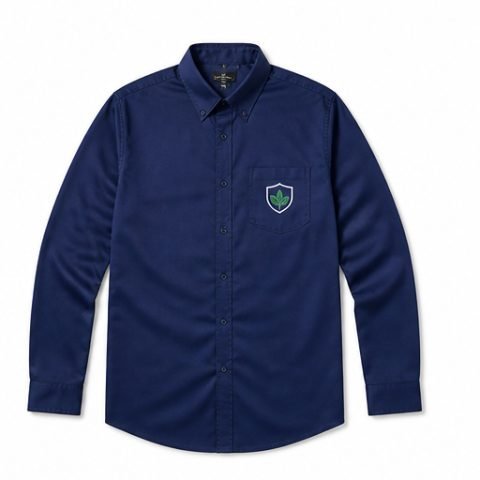 Camisa de brim manga longa