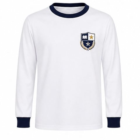 Camiseta escolar manga longa
